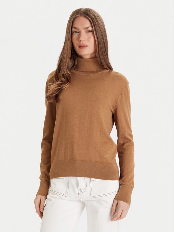 Calvin Klein Bluză cu gât LV044D371G Regular Fit