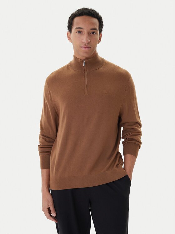 Calvin Klein Bluză cu gât LV04LD318G Regular Fit