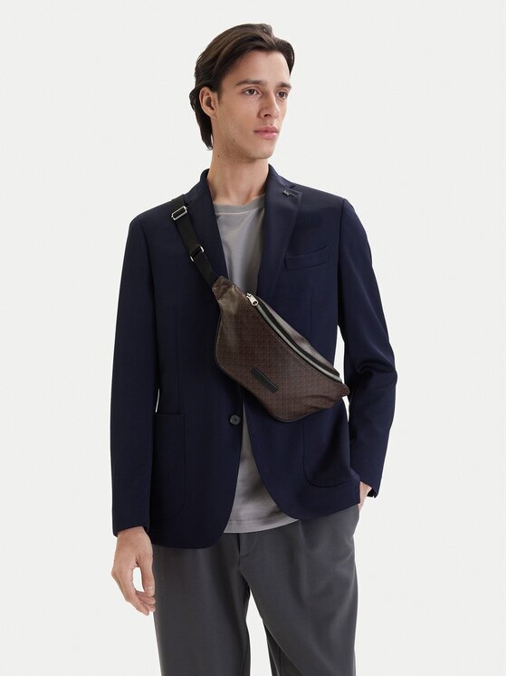 Calvin Klein Borsetă Emblem Aop Coated Waistbag LV04D3135G