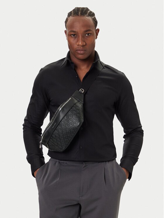 Calvin Klein Borsetă Emblem Emboss Waistbag LV04D3205G