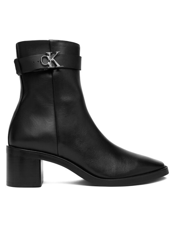 Calvin Klein Botine Block Heel Boot W/ Metal Logo HW0HW02591