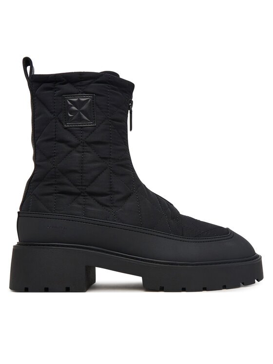 Calvin Klein Botine Chunky Zip Boot Mat Mix Aop Em HW0HW03205