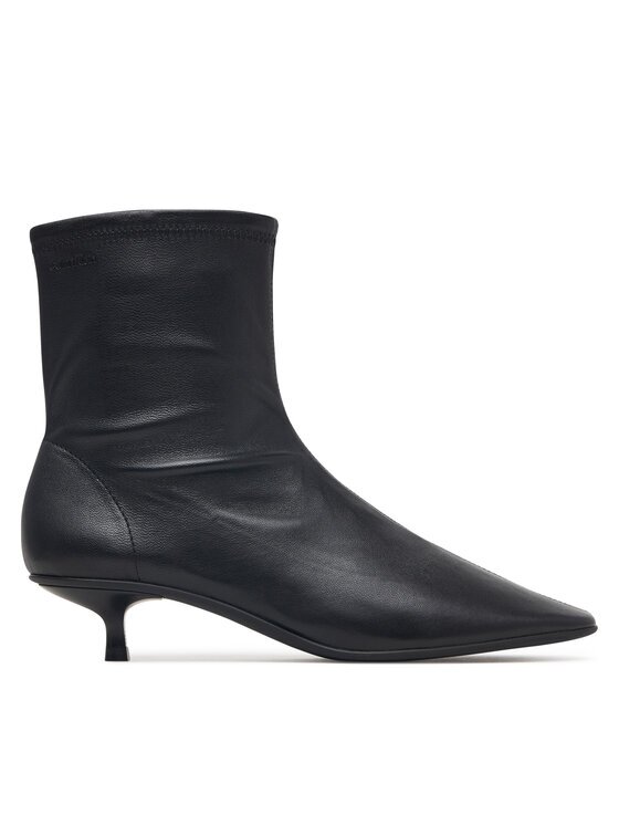 Calvin Klein Botine Round Kitt Heel Ankle Boot Nappa HW0HW03169