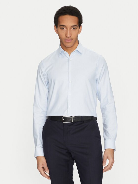 Calvin Klein Cămașă K10K114302 Albastru celest Slim Fit