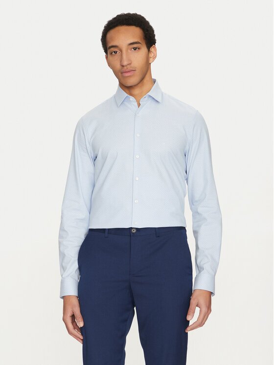Calvin Klein Cămașă K10K114307 Albastru celest Slim Fit