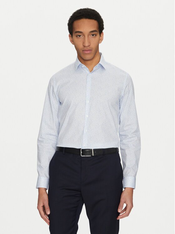 Calvin Klein Cămașă K10K114314 Albastru celest Slim Fit