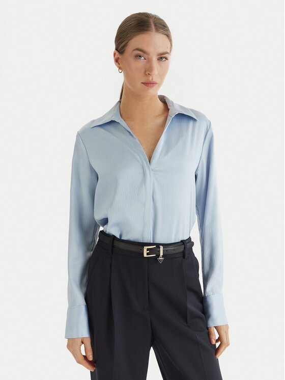 Calvin Klein Cămașă LV044F129G Albastru celest Regular Fit