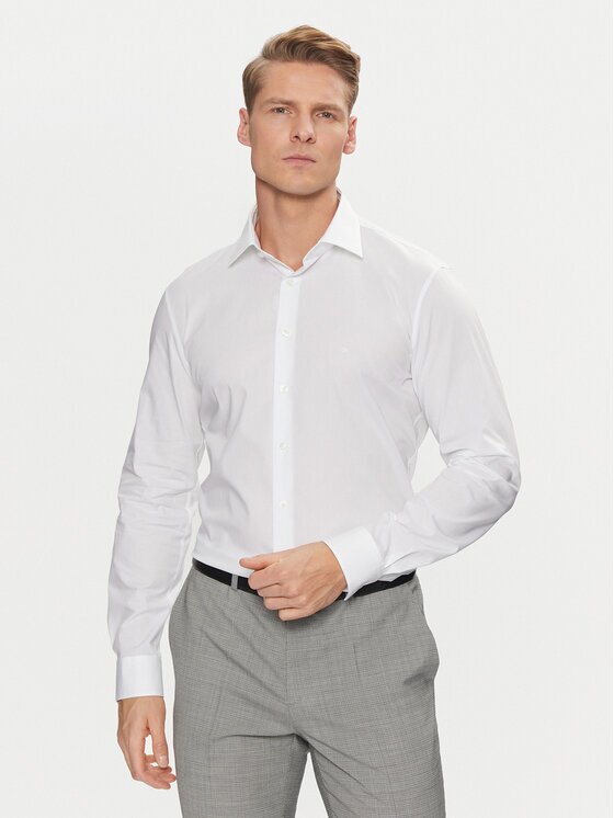 Calvin Klein Cămașă Poplin Stretch Regular Shirt K10K109509 Slim Fit