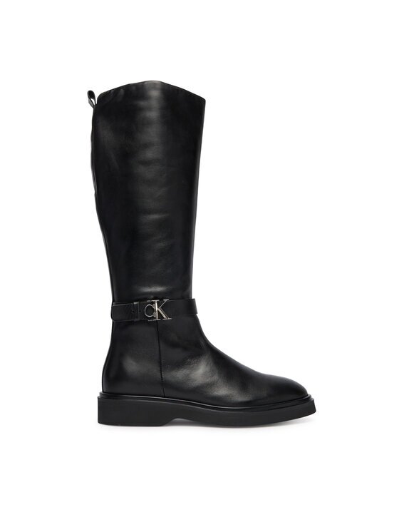 Calvin Klein Cizme Knee Boot W/ Metal Logo HW0HW02665