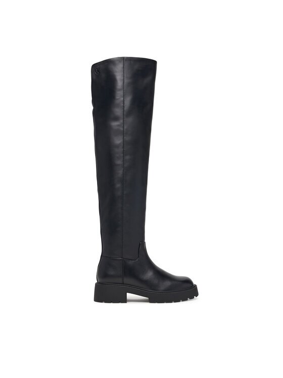 Calvin Klein Cizme lungi muschetar Chunky Otk Boot Nappa HW0HW03184