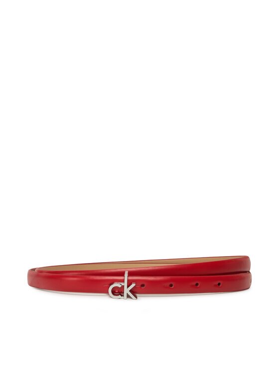 Calvin Klein Curea Ck Buckle Skinny Belt 1.5 K60K612932 Roșu