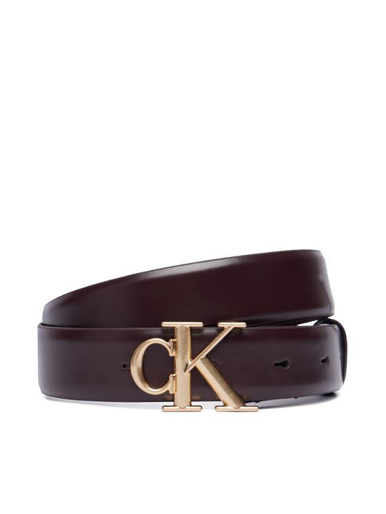 Calvin Klein Curea de Damă Round Ck Buckle 30Mm Belt Smooth LV04F7074G Vișiniu