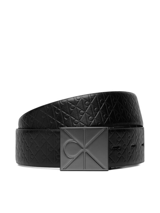 Calvin Klein Curea pentru Bărbați Emblem Plaque W/ Aop 35Mm Adj/Re LV04D7083G