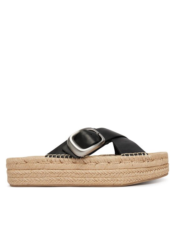 Calvin Klein Espadrile Flatf Espadrill Cross Lth Hdw HW0HW02892