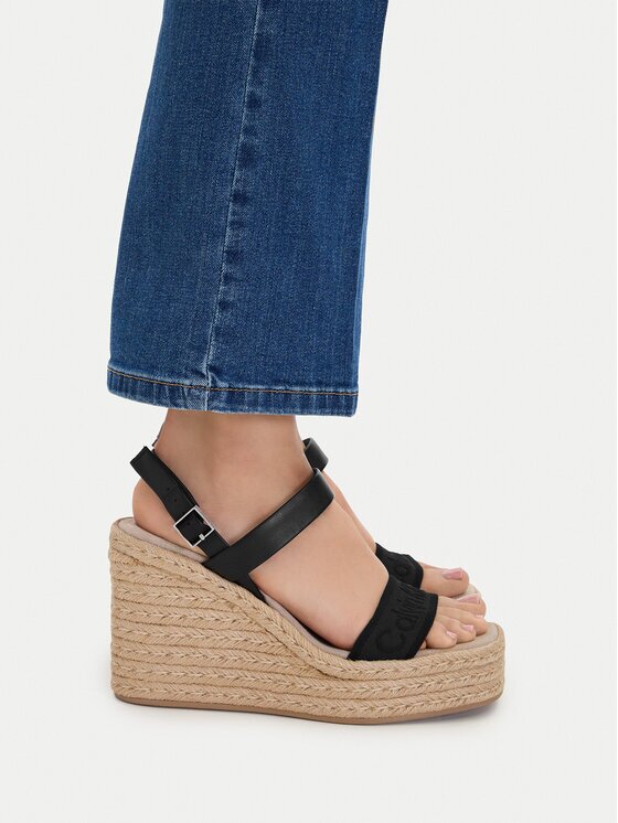 Calvin Klein Espadrile Wedge Espad 70 Webbing Lth HW0HW02901