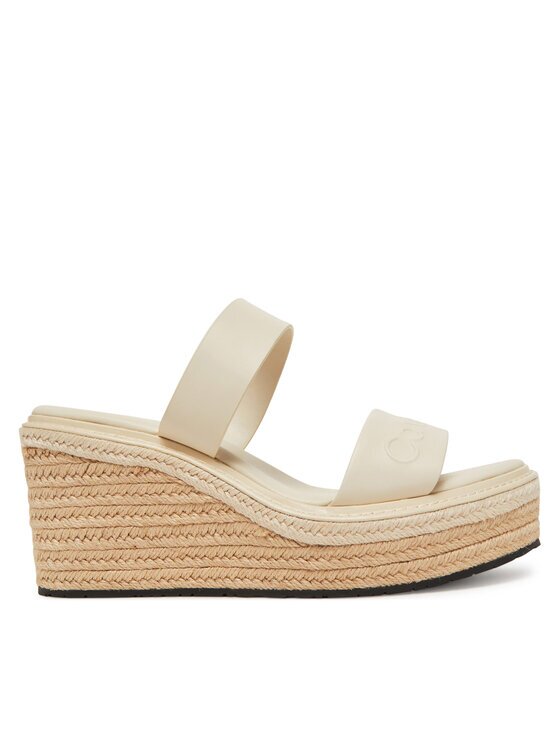 Calvin Klein Espadrile Wedge Sandal 50 - He HW0HW02375 Écru
