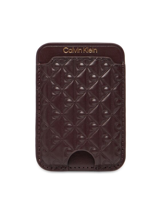 Calvin Klein Etui pentru carduri Aop Leather Magnetic Card Case LV04F1100G