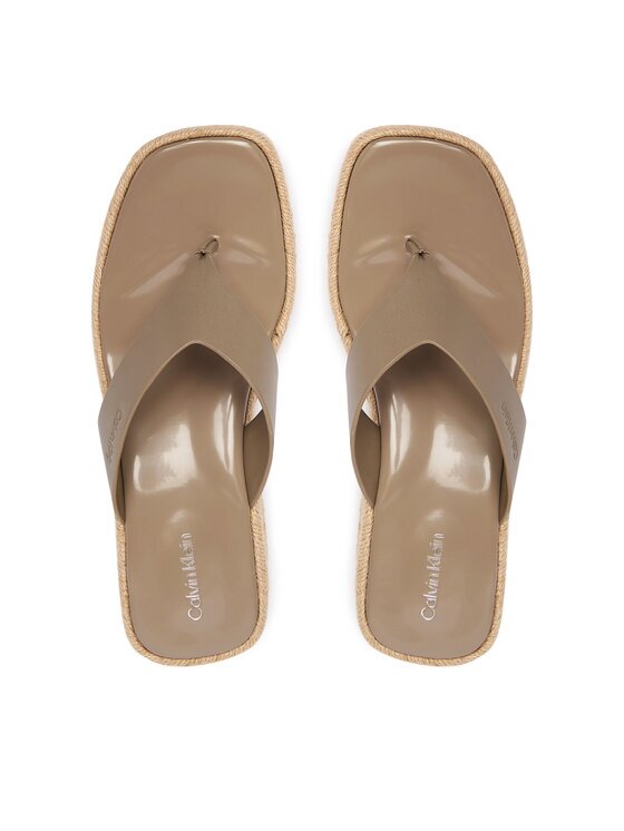 Calvin Klein Flip flop Block Heel Espa 50 Thong Lth HW0HW02902