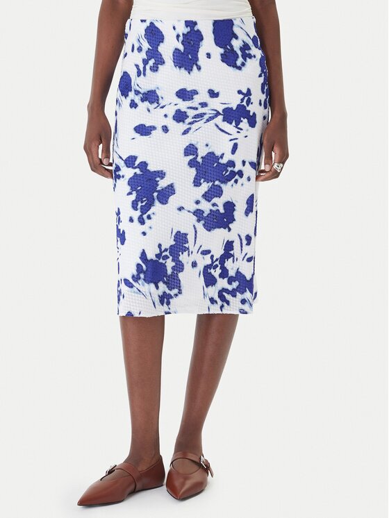 Calvin Klein Fustă midi LV044F608G Regular Fit
