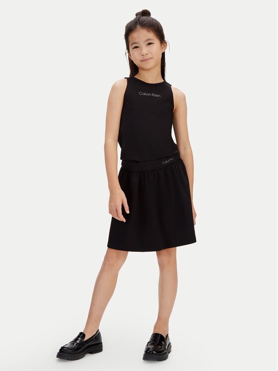 Calvin Klein Fustă Punto Milano LVCKSJC20G Regular Fit