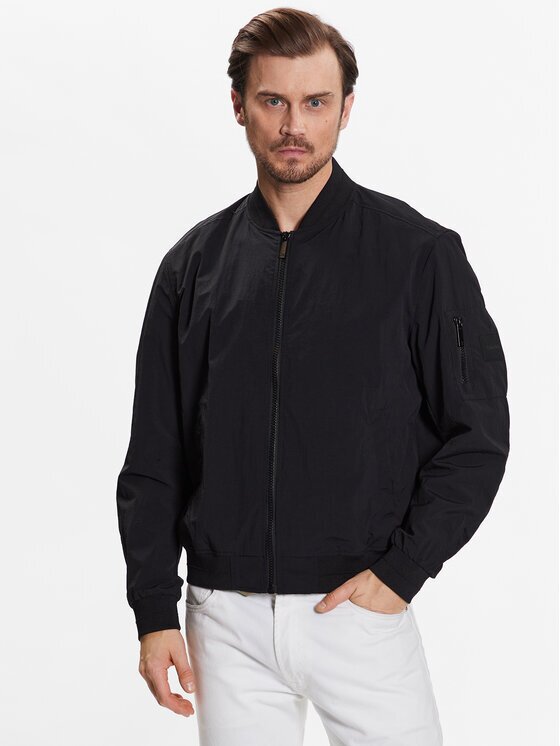 Calvin Klein Geacă bomber Matt Crinkle Hero Bomber K10K111021 Regular Fit