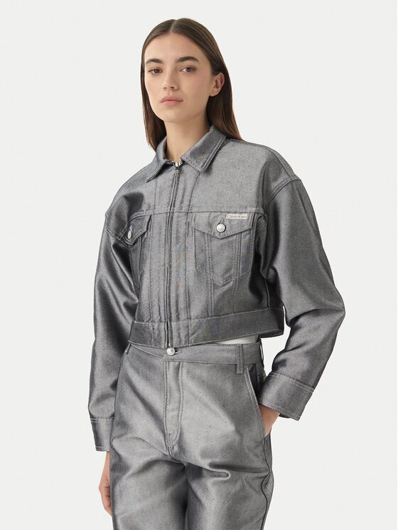 Calvin Klein Geacă de blugi LV047E715G Relaxed Fit