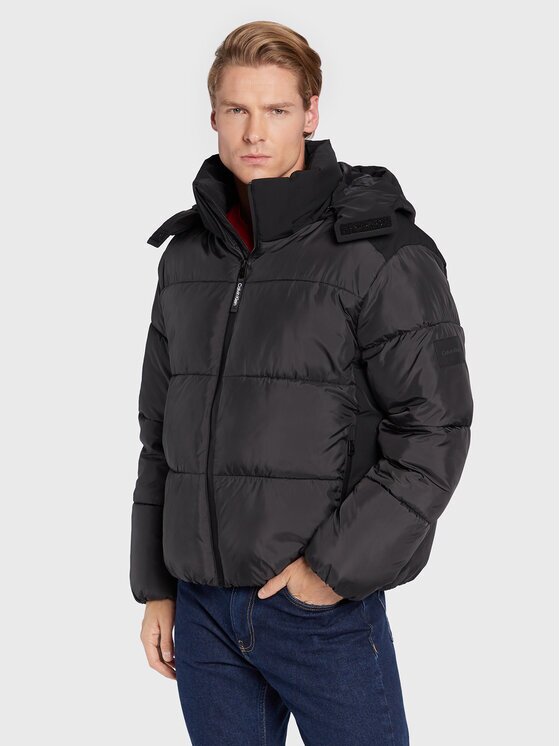 Calvin Klein Geacă de iarnă Mix Media Quilt K10K110329 Regular Fit