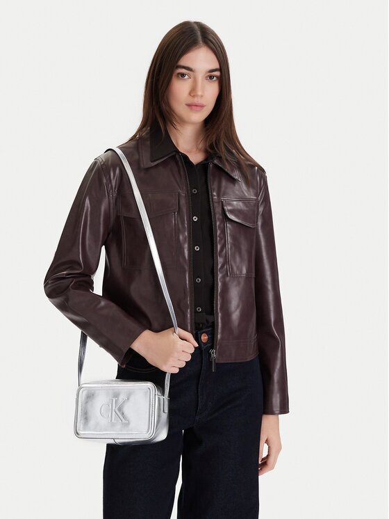 Calvin Klein Geantă Bold Ck Metallic Camera Bag LV04F3331G