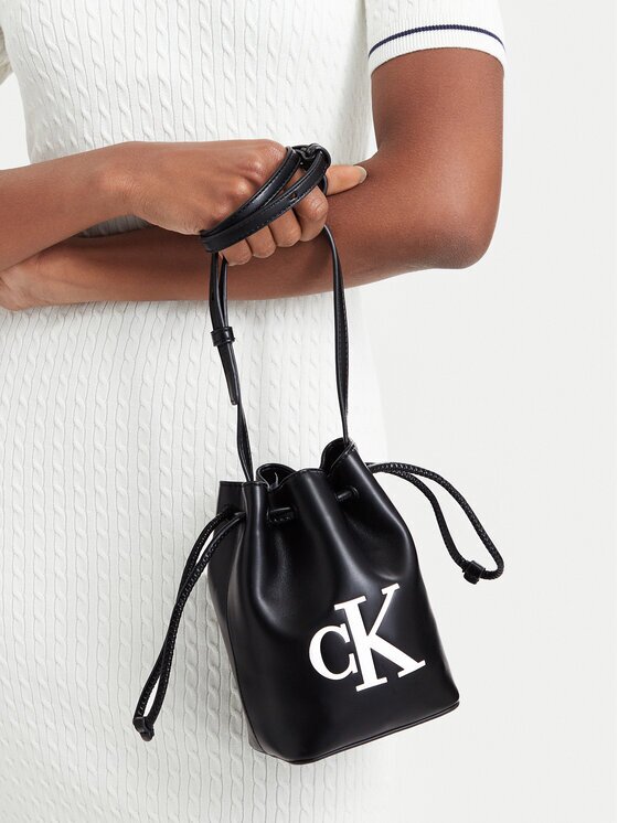 Calvin Klein Geantă Bold Ck Mini Bucket Crossbody LV04F3870G