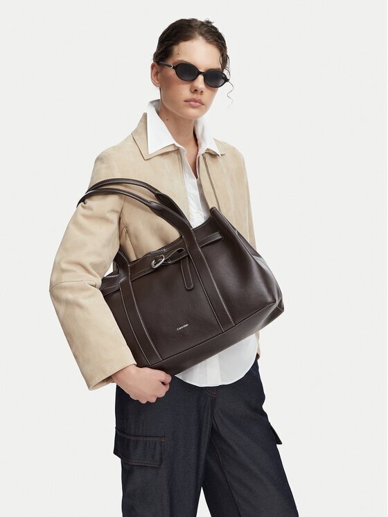 Calvin Klein Geantă Buckle Medium Work Tote LV04F3549G