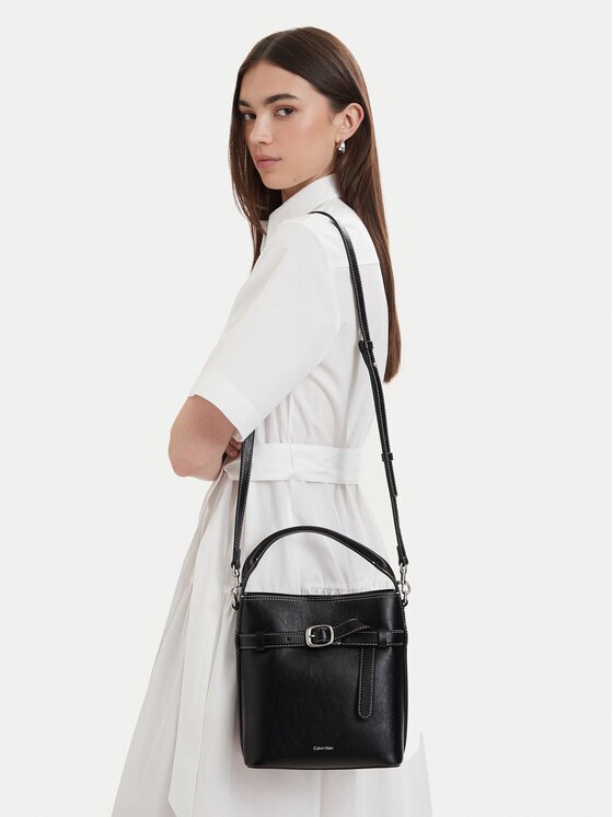 Calvin Klein Geantă Buckle Mini Bucket Crossbody LV04F3550G