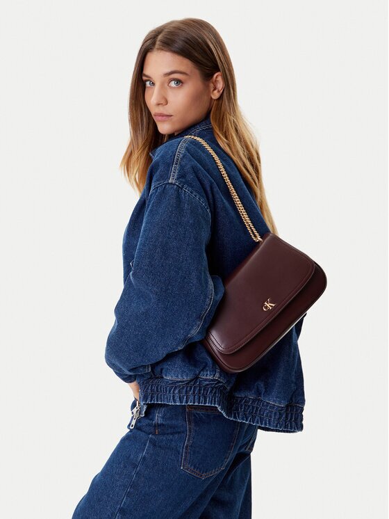 Calvin Klein Geantă Ck Convertible Chain Medium Bag LV04F3171G