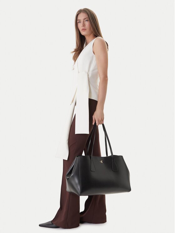 Calvin Klein Geantă Ck Snap Large Tote LV04F3502G