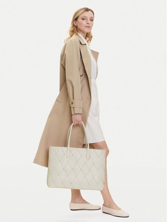 Calvin Klein Geantă Ck Woven Medium Shopper K60K612994
