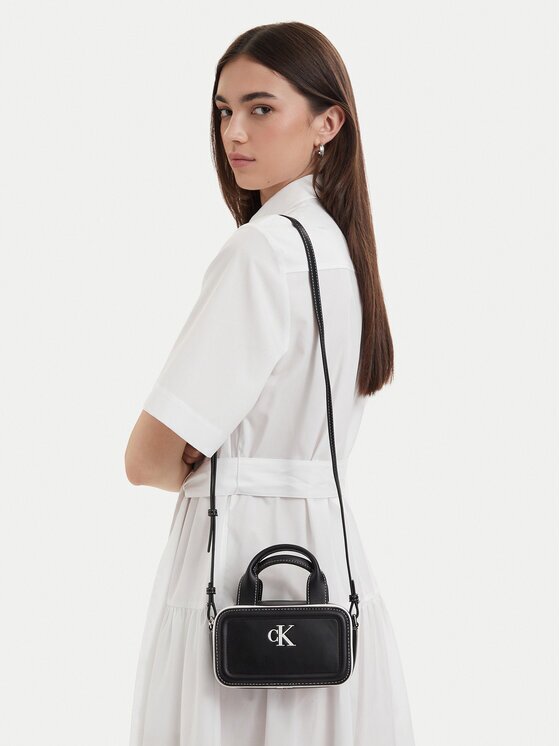 Calvin Klein Geantă Contrast Ck Mini Bauletto Bag LV04F1257G