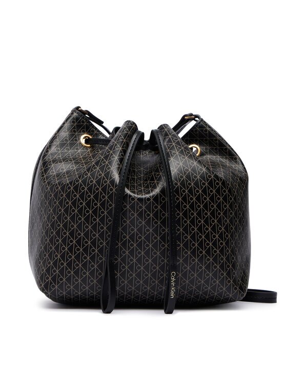 Calvin Klein Geantă Emblem Aop Drawstring Bucket LV04F3785G