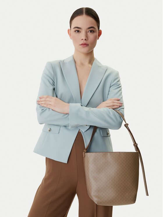 Calvin Klein Geantă Emblem Aop Medium Bucket LV04F3365G