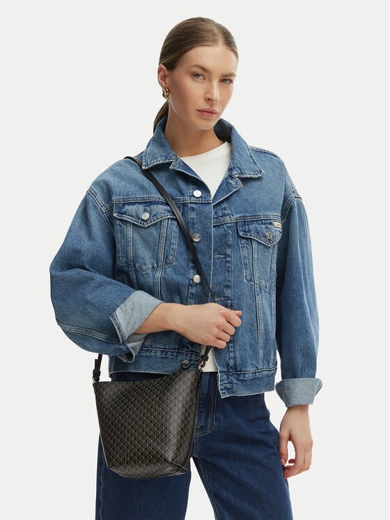 Calvin Klein Geantă Emblem Aop Sm Bucket Crossbody LV04F3506G