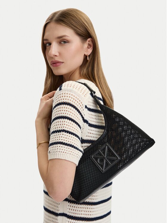 Calvin Klein Geantă Emblem Mesh Shoulder Bag LV04F3381G