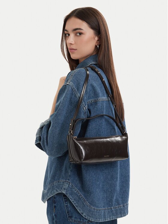 Calvin Klein Geantă Foil Logo Glossy Conv Bag LV04F3738G