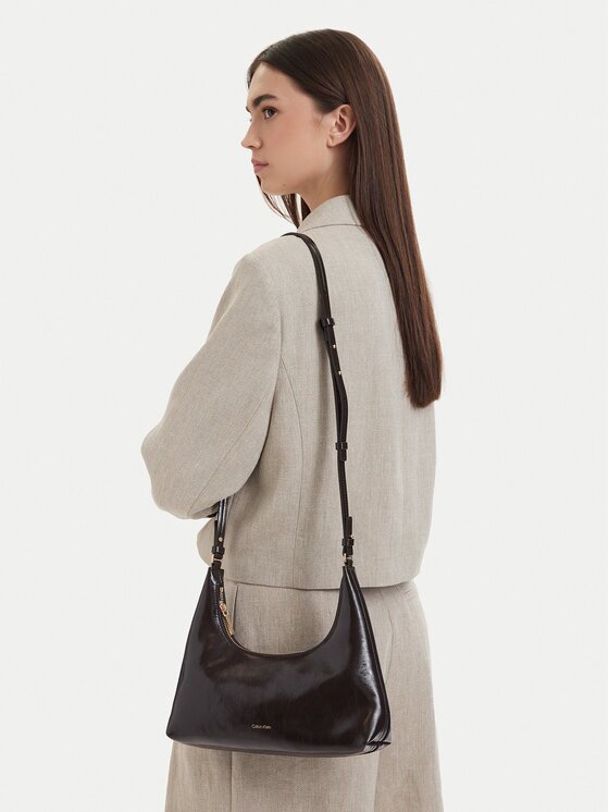 Calvin Klein Geantă Foil Logo Glossy Conv Shoulder B LV04F3737G