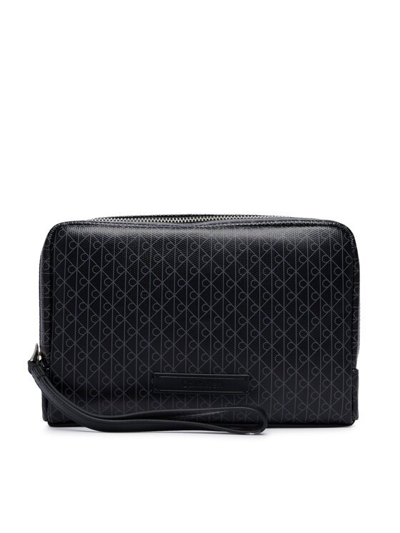 Calvin Klein Geantă pentru cosmetice Emblem Aop Coated Pouch W/ Handl LV04D1240G