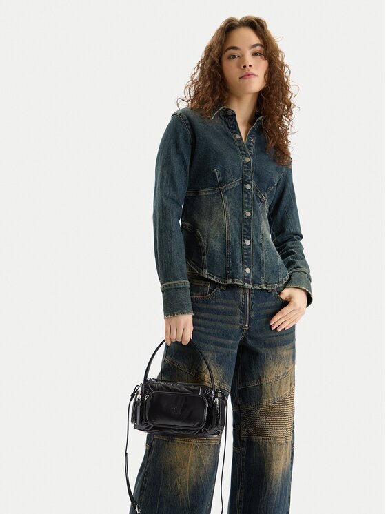 Calvin Klein Geantă Pocket Shiny Nylon Small Bag LV04F3405G