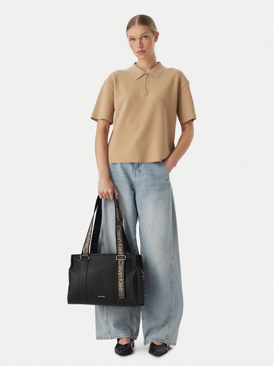 Calvin Klein Geantă Webbing Adj Strap Tote LV04F3644G