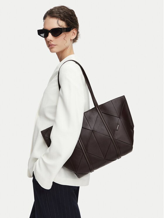 Calvin Klein Geantă Woven Medium Carryall LV04F3548G