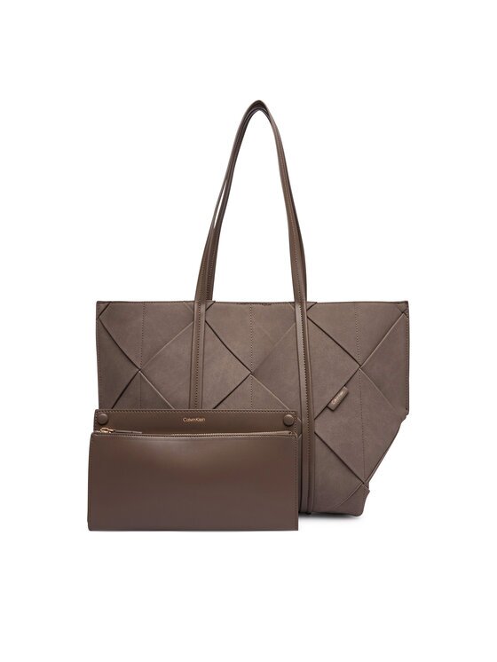 Calvin Klein Geantă Woven Sueded Carryall LV04F3695G