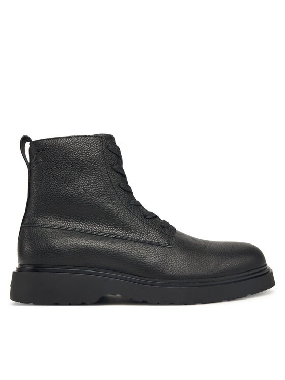 Calvin Klein Ghete Combat Ess Lace Up Zip Boot Lth YM0YM01373