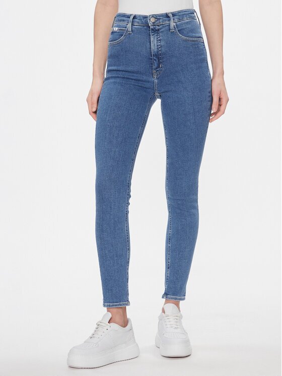 Calvin Klein Jeans Blugi High Rise Skinny J20J223311 Skinny Fit