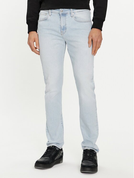 Calvin Klein Jeans Blugi J30J324850 Albastru celest Skinny Fit