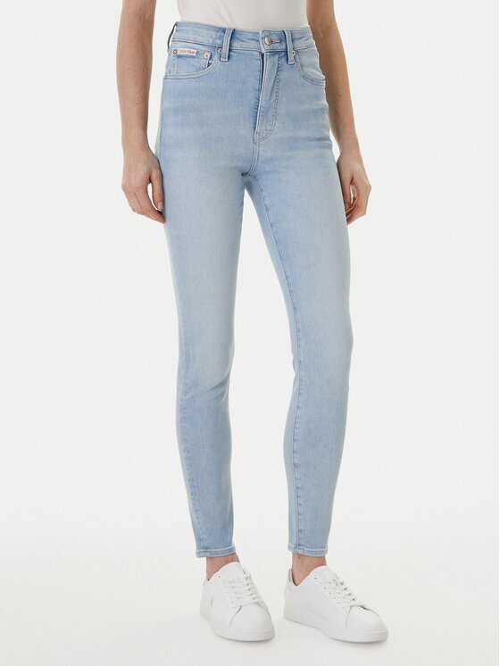 Calvin Klein Jeans Blugi LV047F701G Albastru celest Skinny Fit